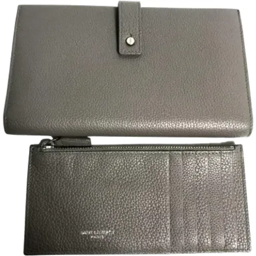 Pre-owned Leather wallets , female, Sizes: ONE SIZE - Yves Saint Laurent Vintage - Modalova