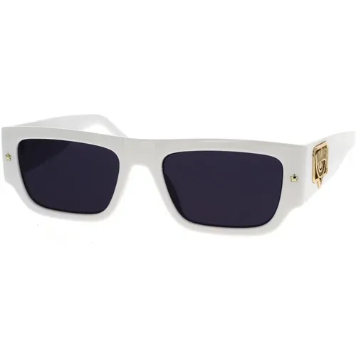 Glamorous Rectangular Sunglasses with Eyelike Logo and Stars , female, Sizes: 53 MM - Chiara Ferragni Collection - Modalova