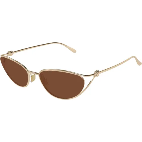 Stylische Sonnenbrille Bv1330S Farbe 003 , Damen, Größe: 57 MM - Bottega Veneta - Modalova