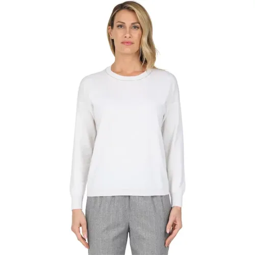 Pullover mit Kontrastkante , Damen, Größe: XL - Gran Sasso - Modalova