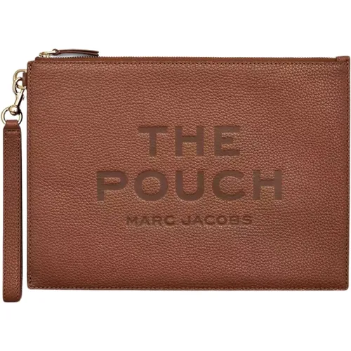 Large Leather Pouch , female, Sizes: ONE SIZE - Marc Jacobs - Modalova