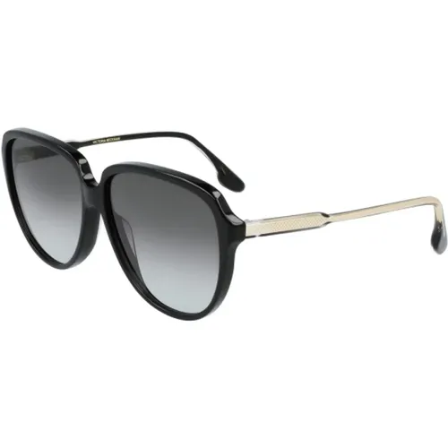 Schwarze Acetat-Sonnenbrille für Frauen - Victoria Beckham - Modalova
