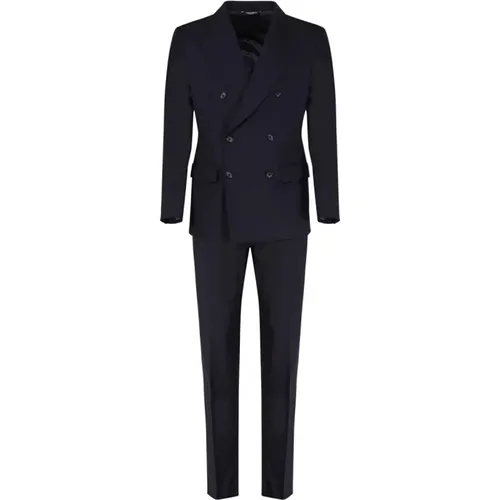 Blauer Woll-Martini-Anzug - Dolce & Gabbana - Modalova