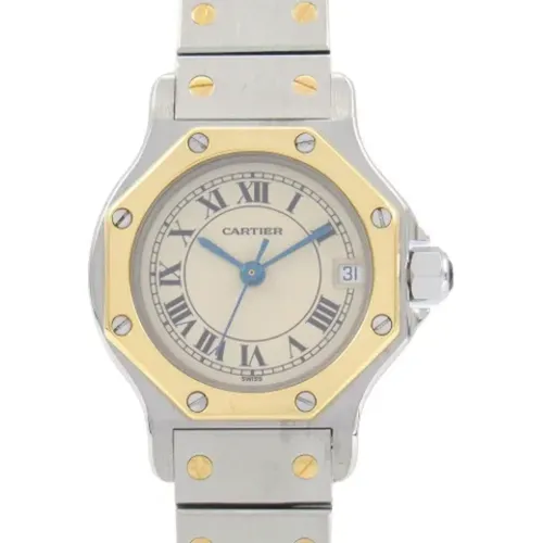 Pre-owned Stainless Steel watches , female, Sizes: ONE SIZE - Cartier Vintage - Modalova