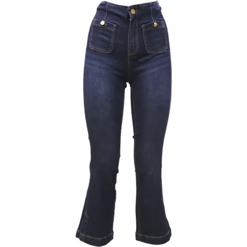 Stylish Cropped Jeans for Women , female, Sizes: W28, W29, W26, W27 - Gaudi - Modalova