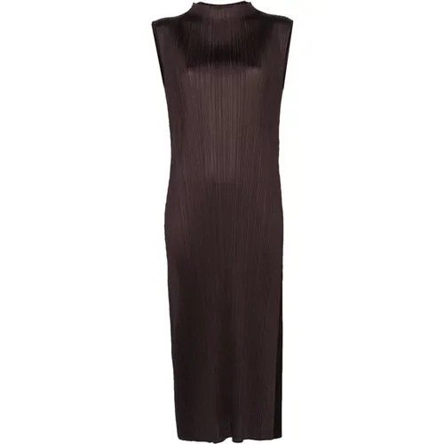 Elegantes Schwarzes Kleid für Frauen , Damen, Größe: 2XL - Issey Miyake - Modalova