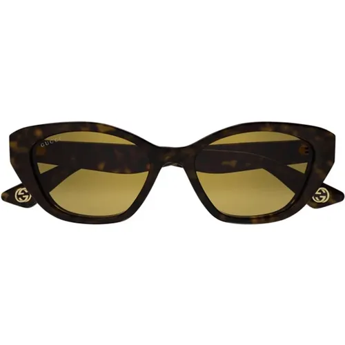 Linea Lettering Sonnenbrille , Damen, Größe: 54 MM - Gucci - Modalova