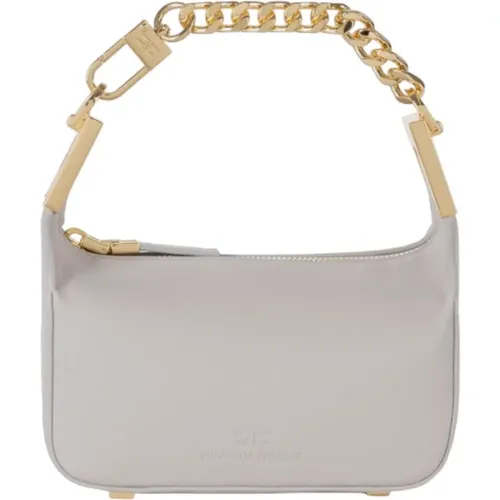 Mini Leather Handbag with Golden Handle , female, Sizes: ONE SIZE - Elisabetta Franchi - Modalova