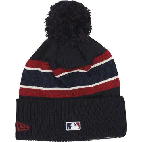 Cleveland Guardians Pom Pom Beanie , male, Sizes: ONE SIZE - new era - Modalova