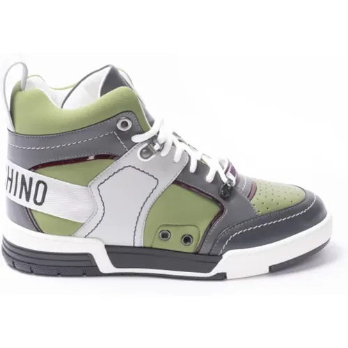 Militärgrüne Hohe Sneakers - Moschino - Modalova
