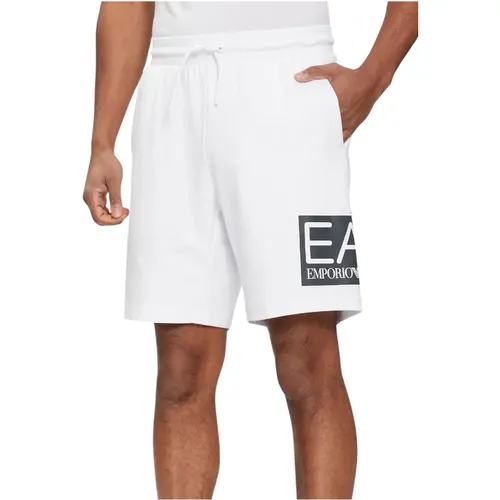 Men's Bermuda Shorts , male, Sizes: L - Emporio Armani EA7 - Modalova