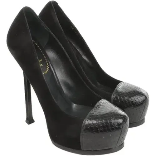 Pre-owned Leather heels , female, Sizes: 6 UK - Saint Laurent Vintage - Modalova