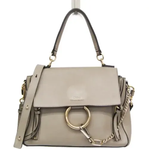 Pre-owned Leder Schultertasche , Damen, Größe: ONE Size - Chloé Pre-owned - Modalova