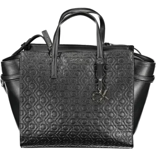 Schwarze Damenhandtasche mit verstellbarem Riemen - Calvin Klein - Modalova