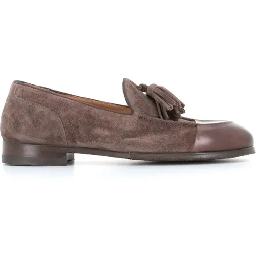 Bi-Material Tassel Moccasin Sandals , female, Sizes: 7 UK - Alberto Fasciani - Modalova