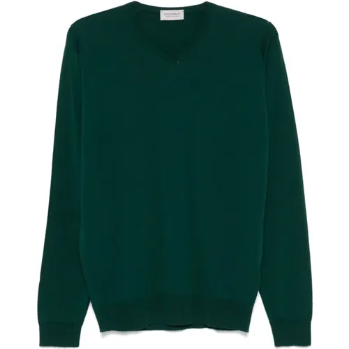 Forest Merino Wool Sweater , male, Sizes: M, XL, L - John Smedley - Modalova