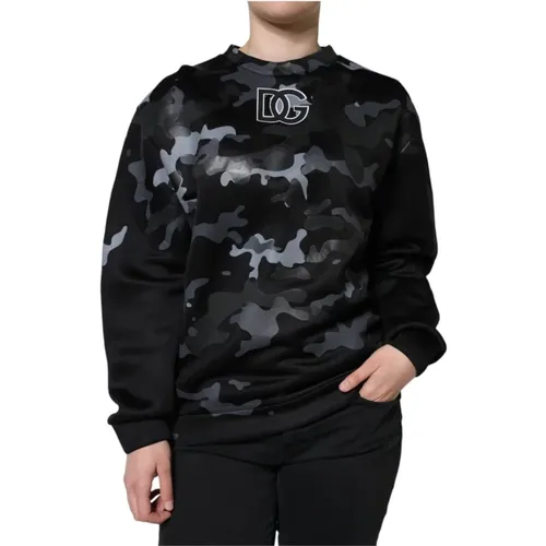 Camouflage Rundhals Pullover Sweater - Dolce & Gabbana - Modalova