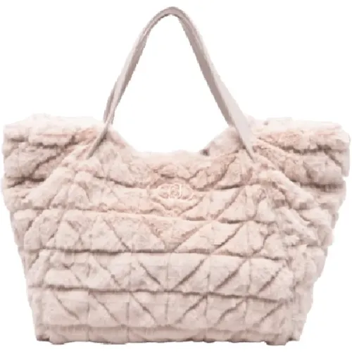 Champagner Tote Tasche mit Teddy Details - Liu Jo - Modalova