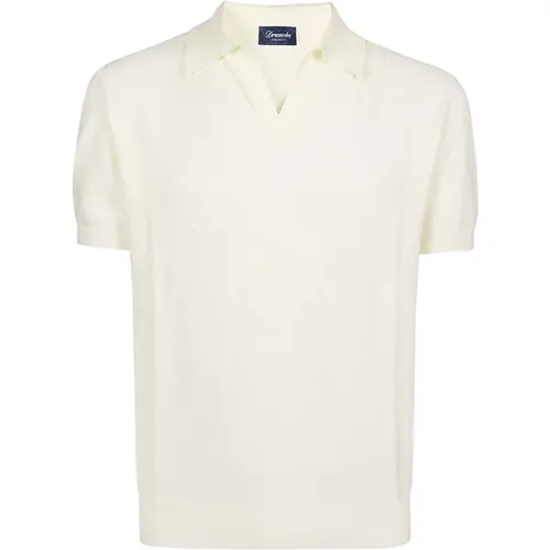 Short Sleeve Polo Shirt in , male, Sizes: M, XL, L - Drumohr - Modalova