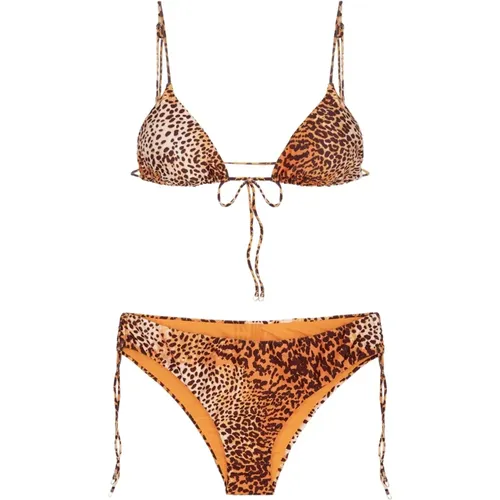 Verstellbares Dreieck Bikini Set Gefleckt , Damen, Größe: S - Me-Fui - Modalova