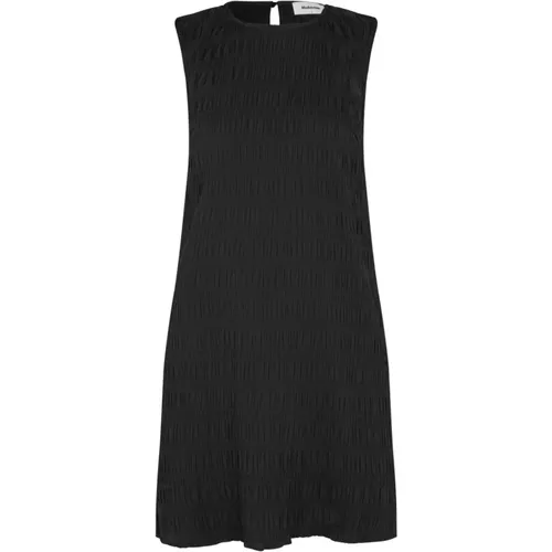 Schwarzes strukturiertes Sommerkleid Hamson , Damen, Größe: M - Modström - Modalova