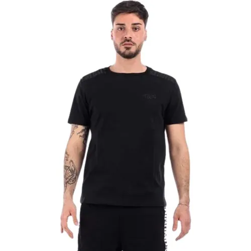 Schwarzes Baumwoll Regular Fit T-Shirt - Moschino - Modalova