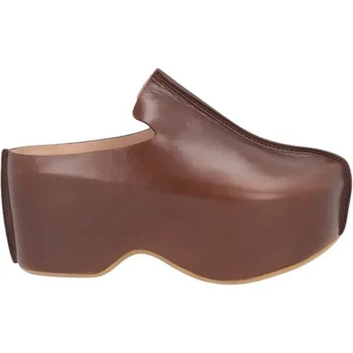 Leather Platform Slip-On Shoes , female, Sizes: 5 UK, 6 UK, 7 UK - JW Anderson - Modalova
