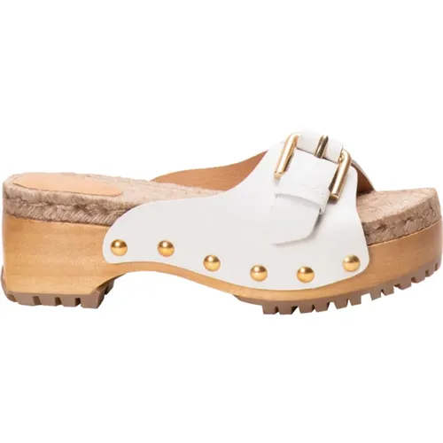 Joline Mules - Cord and Leather Mule Clogs , female, Sizes: 3 UK - See by Chloé - Modalova