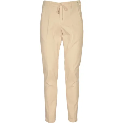 Cream Trousers for Women , male, Sizes: XL, M, L - Myths - Modalova