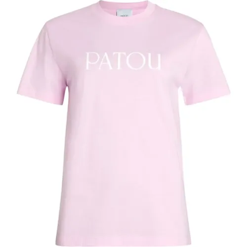 Logo Print Crew Neck Shirt , Damen, Größe: M - Patou - Modalova