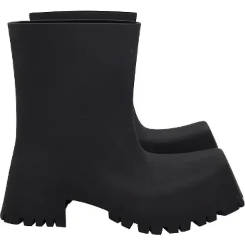 Pre-owned Rubber boots , female, Sizes: 4 UK - Balenciaga Vintage - Modalova