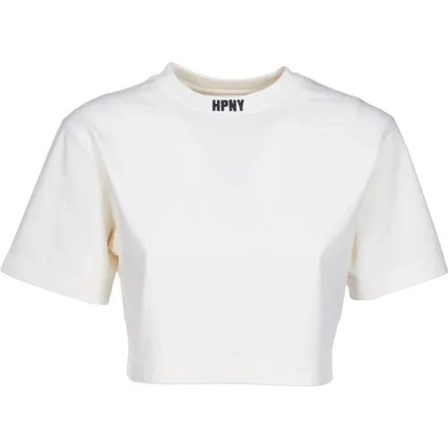 Weiße T-Shirts und Polos mit Pinaforemetal , Damen, Größe: M - Heron Preston - Modalova