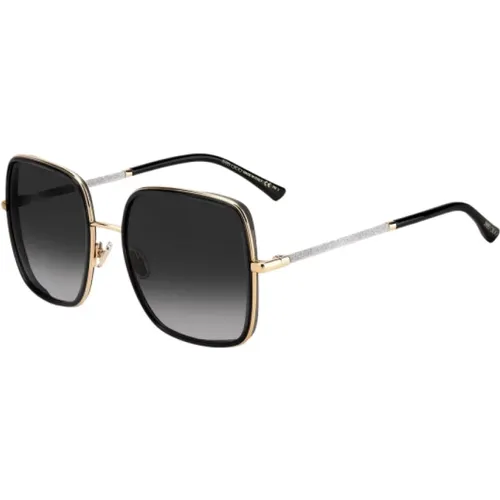 Stilvolle Graue Metallsonnenbrille für Frauen - Jimmy Choo - Modalova