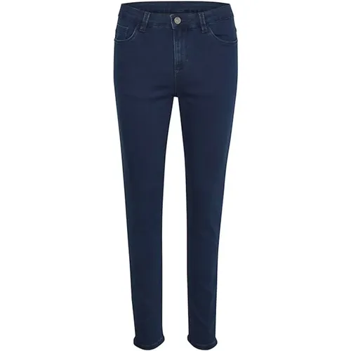 Slim Fit Dark Denim Jeans , female, Sizes: M, S, 2XL, XS, XL, L, 3XL - Kaffe - Modalova