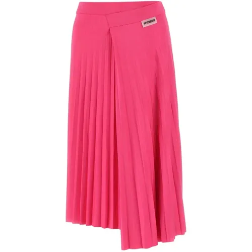 Fuchsia Stretch Rock , Damen, Größe: XS - Vetements - Modalova