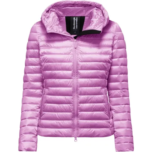 Bright Nylon Padded Jacket with Hood , female, Sizes: S - BomBoogie - Modalova