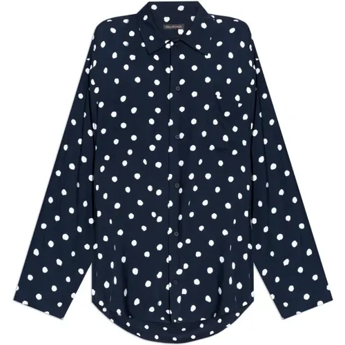 Polka dot shirt , female, Sizes: S - Balenciaga - Modalova