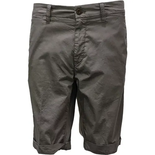 Mid Grey Mason`s Chino Bermuda Shorts , male, Sizes: S - Mason's - Modalova