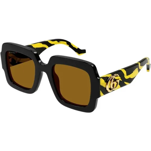 Schwarze Sonnenbrille Gg1547S 004-Bla , Damen, Größe: 50 MM - Gucci - Modalova