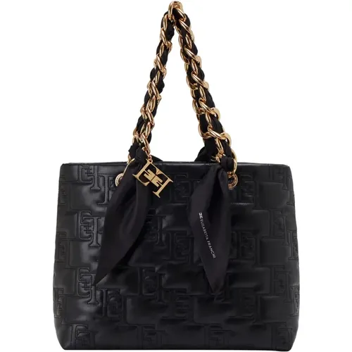 Gepolsterte Shopper-Tasche in Schwarz - Elisabetta Franchi - Modalova