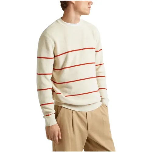 Moderne Gestreifter Baumwollpullover , Herren, Größe: XL - Pepe Jeans - Modalova