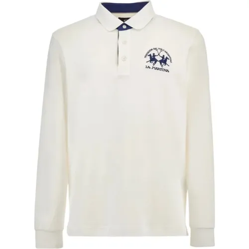 Langarm-Poloshirt mit Frontlogo - LA MARTINA - Modalova