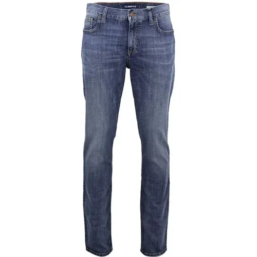 Straight Leg Denim Jeans , Herren, Größe: W32 L32 - Alberto - Modalova