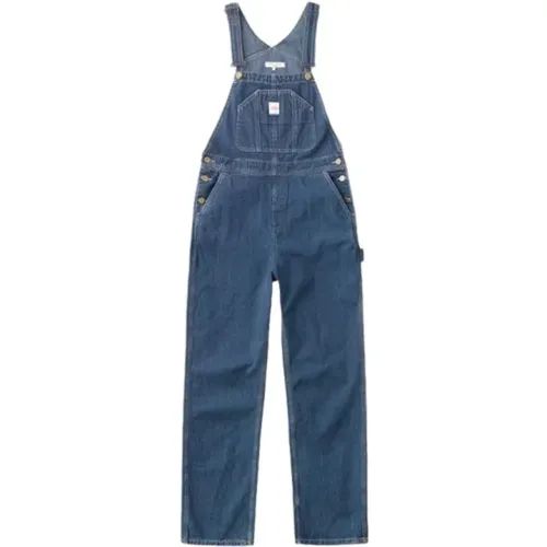 Cotton Denim Jumpsuit , female, Sizes: S - Nudie Jeans - Modalova