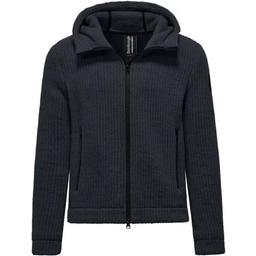 Modern Boiled Wool Zip Jacket , male, Sizes: S, M, XL, 3XL, L - BomBoogie - Modalova