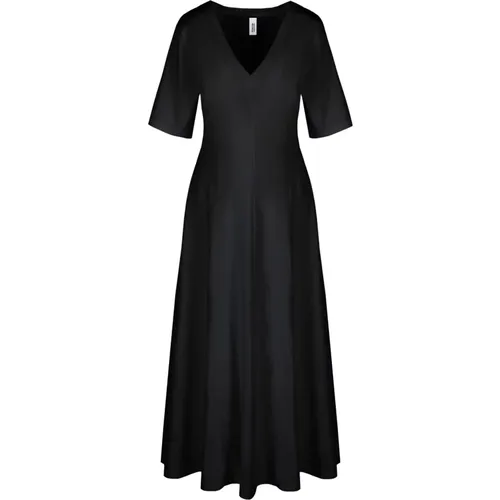 Cotton V-neck Dress , female, Sizes: M, XL, 2XL, L - BomBoogie - Modalova
