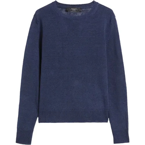 Linen Knit Sweatshirt , female, Sizes: S - Max Mara Weekend - Modalova