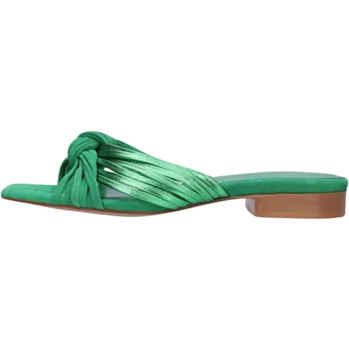 Grüne Sandale für Sommerstil , Damen, Größe: 39 EU - Fabienne Chapot - Modalova