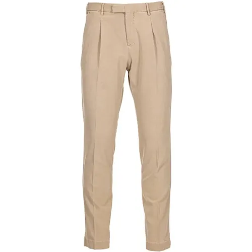 Tailored Wool Trousers with Pleats and Pockets , male, Sizes: XL, M - PT Torino - Modalova