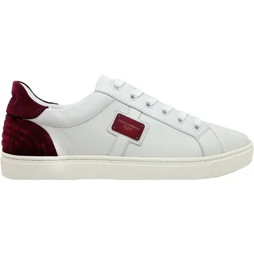 Logo Leather Sneakers , female, Sizes: 7 UK - Dolce & Gabbana - Modalova